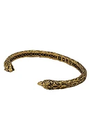 John Varvatos Men's Wolf Cuff Bracelet in Brass at Nordstrom, Size Large