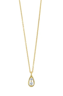 Bony Levy Florentine Diamond Pear Pendant Necklace in 18K Yellow Gold at Nordstrom