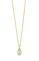 Bony Levy Florentine Diamond Pear Pendant Necklace in 18K Yellow Gold at Nordstrom