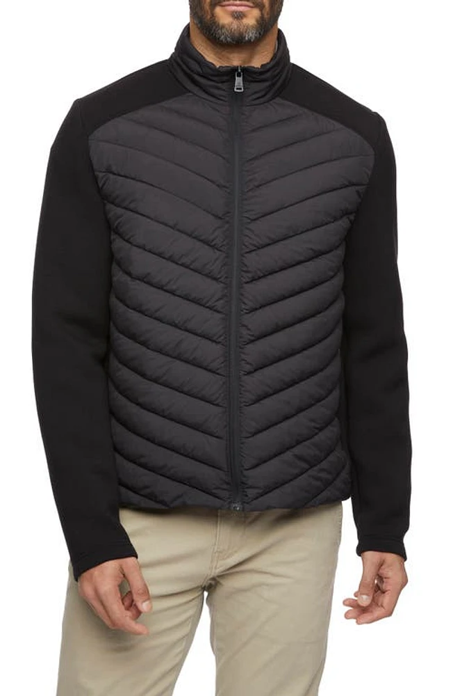 Bernardo Mixed Media Jacket Black at Nordstrom,