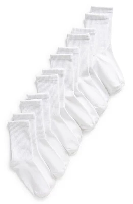 Capelli New York Kids' 6-Pack Crew Socks White at Nordstrom,