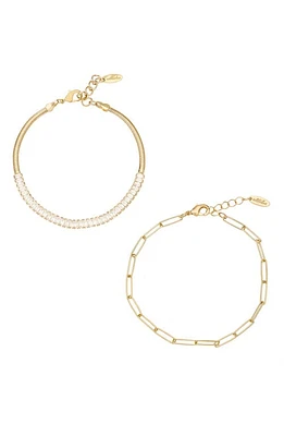 Ettika Set of 2 Bracelets in Gold at Nordstrom