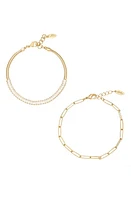 Ettika Set of 2 Bracelets in Gold at Nordstrom