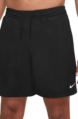 Nike Dri-FIT Form Athletic Shorts in Black/White at Nordstrom, Size Medium