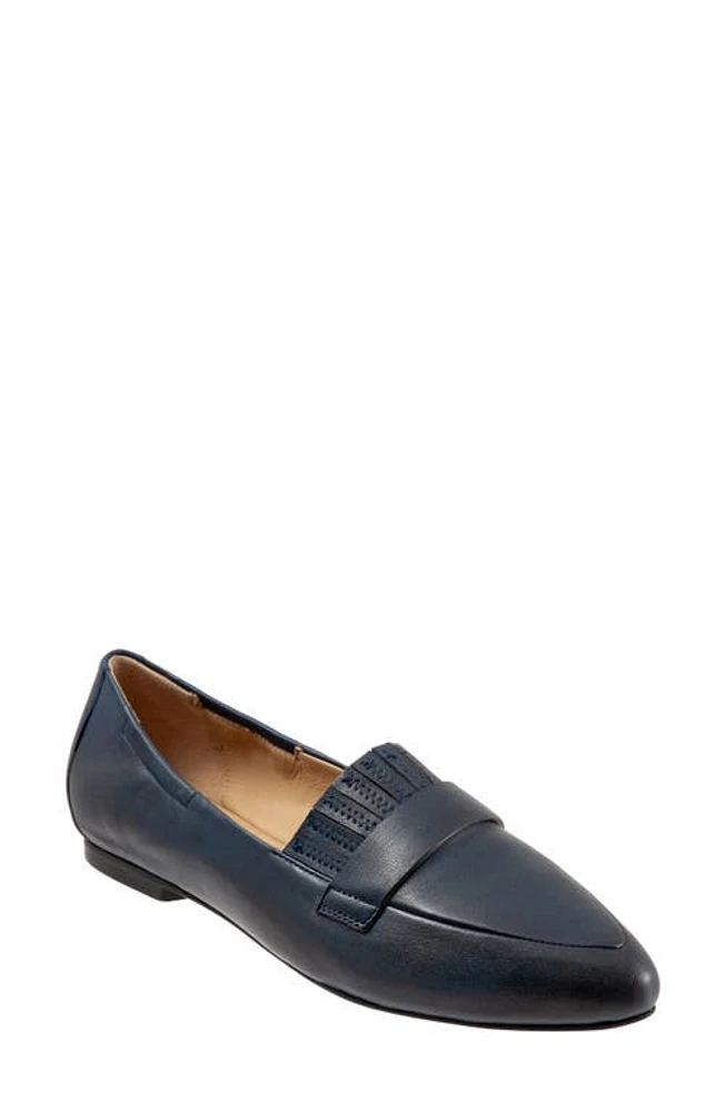 Trotters Emotion Loafer Navy Leather at Nordstrom,