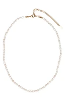 st. Moran Freshwater Pearl Necklace in White at Nordstrom