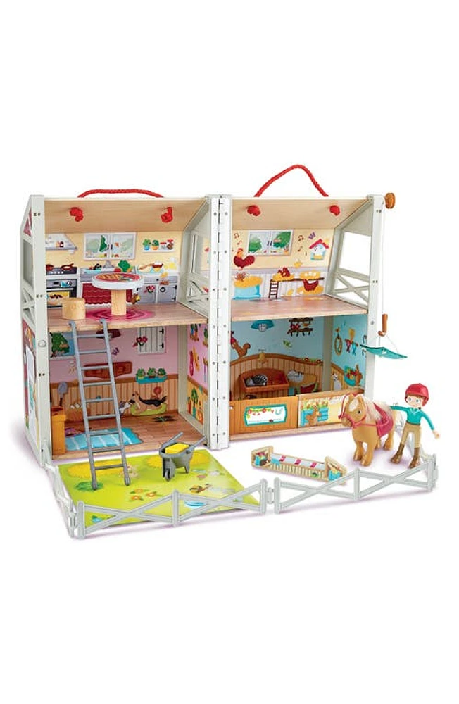 Hape Pony Club Ranch 25-Piece Playset in Multi at Nordstrom