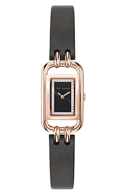 Ted Baker London Iconic Leather Strap Watch