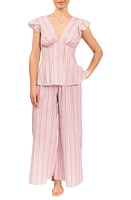 Everyday Ritual Harper Cotton Pajamas Verona Pink Stripe at Nordstrom,