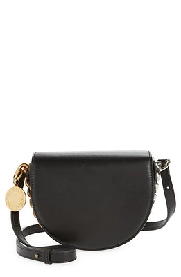 Stella McCartney Small Frayme Alter Leather Shoulder Bag in 1000 Black at Nordstrom