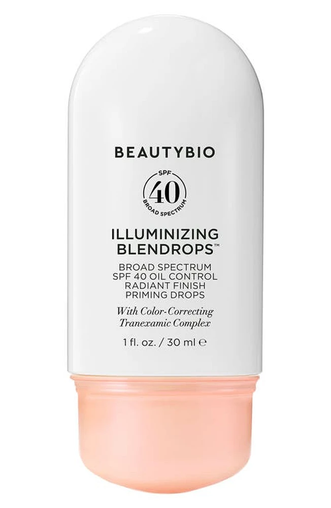 BeautyBio Illuminizing Blendrops Broad Spectrum SPF 40 Priming Drops at Nordstrom, Size 1 Oz