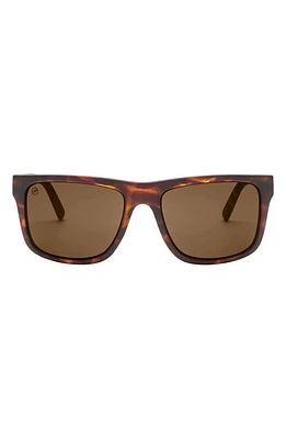 Electric Swingarm XL 59mm Flat Top Sunglasses in Matte Tort/Bronze at Nordstrom