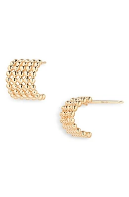 Dana Rebecca Designs Poppy Rae Pebble Hoop Earrings in Yellow Gold at Nordstrom