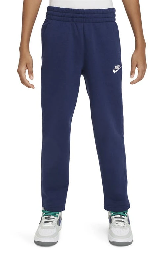 Nike Kids' Club Fleece Sweatpants Midnight Navy/White at