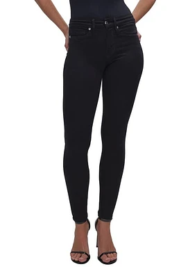 Good American Legs High Rise Skinny Jeans Black at Nordstrom,