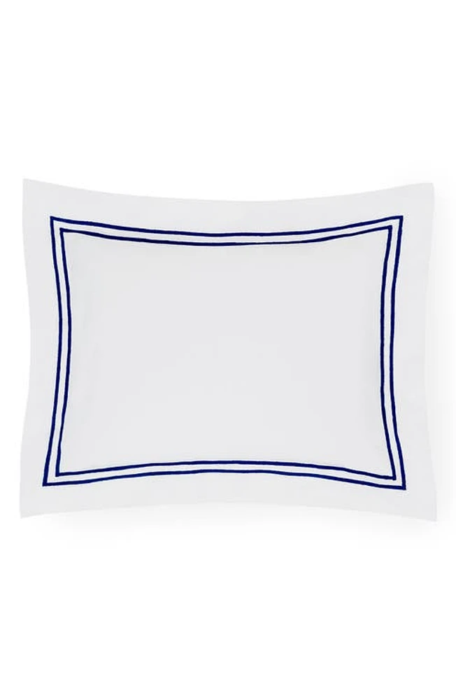 SFERRA Grande Hotel Boudoir Sham in White/Navy at Nordstrom