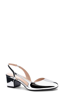 Chinese Laundry Rozie Half d'Orsay Slingback Pump Silver at Nordstrom,