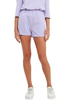 English Factory Breton Stripe Shorts Lavender/Pink at Nordstrom,