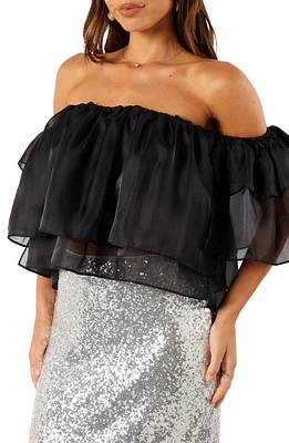 Petal & Pup Deedi Off the Shoulder Top Black at Nordstrom,