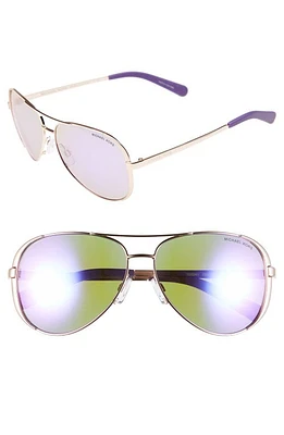 Michael Kors Collection 59mm Aviator Sunglasses in Purple at Nordstrom