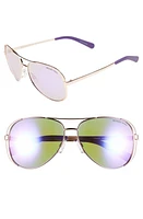 Michael Kors Collection 59mm Aviator Sunglasses in Purple at Nordstrom