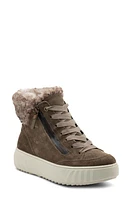 ara Mikayla Faux Fur Lined Lace-Up Boot Taiga at Nordstrom,