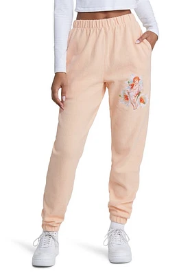 BOYS LIE I Am Not Where You Left Me Cotton French Terry Joggers in Peach at Nordstrom, Size Small