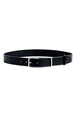 rag & bone Rebound Leather Belt Blk/Silver at Nordstrom,