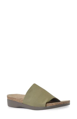 Munro Casita Slide Sandal Olive Green Fabric at Nordstrom,