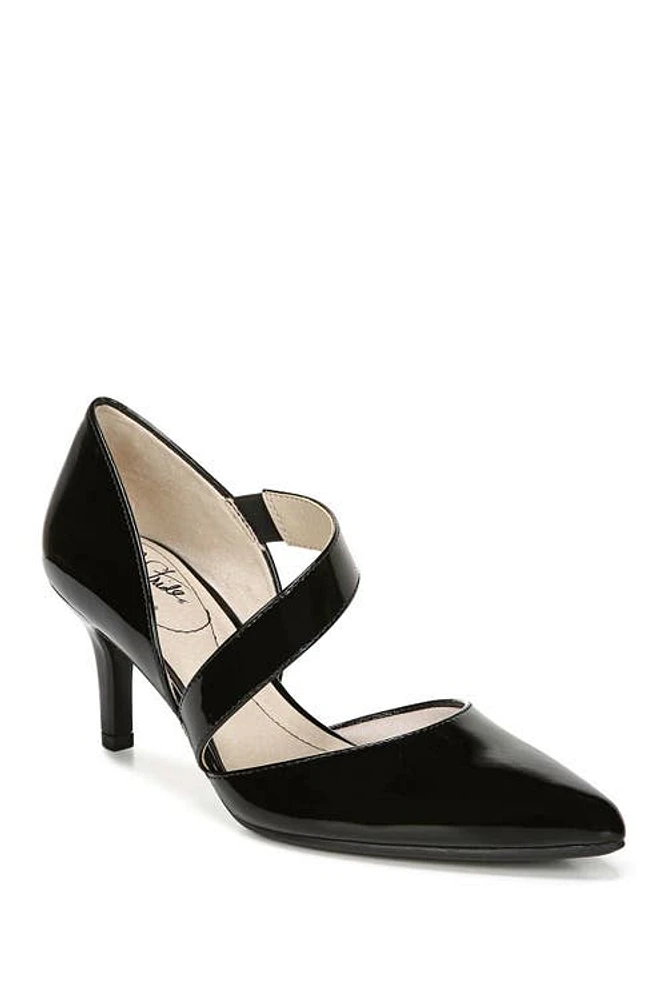 LifeStride Suki Asymmetric Strap Pump in Black at Nordstrom, Size 10