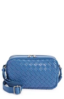 Bottega Veneta Classic Intrecciato Leather Camera Bag in Surf-Silver at Nordstrom