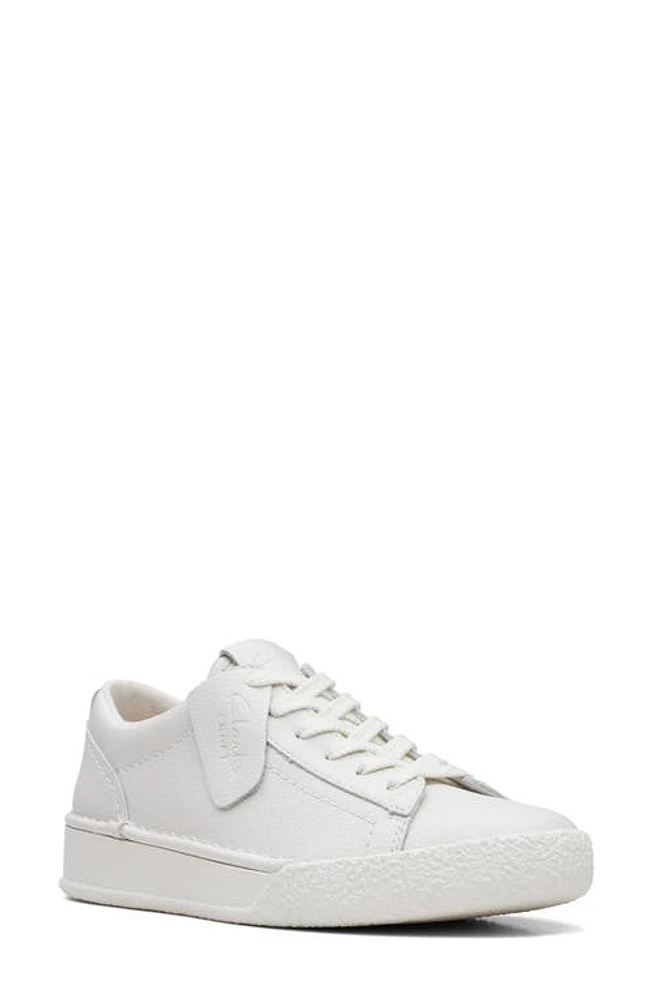 Clarks(r) Craft Cup Low Top Sneaker in White Leather at Nordstrom, Size 6