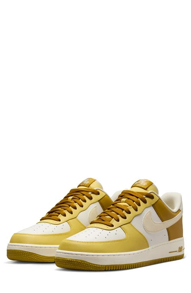 Nike Air Force 1 '07 Basketball Sneaker Bronzine/Coconut Milk/Gold at Nordstrom,