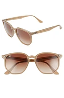 Ray-Ban 54mm Gradient Round Sunglasses in Opal Beige/Brown Gradient at Nordstrom