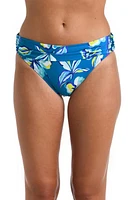 La Blanca 'Island' Shirred Hipster Bikini Bottoms Ocean at Nordstrom,