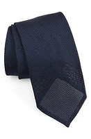 Thom Sweeney Silk Grenadine Tie in Navy at Nordstrom