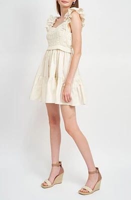 En Saison Collette Minidress Natural at Nordstrom,