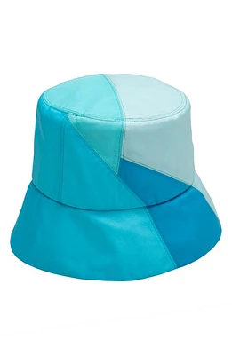 Eugenia Kim Yuki Colorblock Bucket Hat in Aqua/Blue at Nordstrom