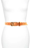 Ada Infinity Skinny Leather Belt in Cognac at Nordstrom