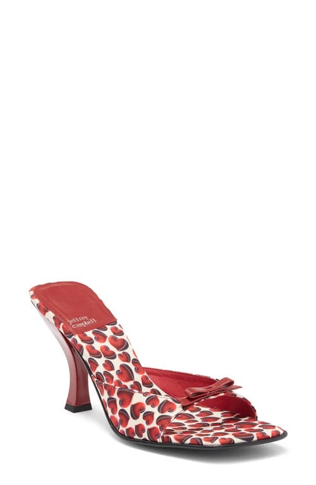 Jeffrey Campbell Loveable Slide Sandal Red Hearts at Nordstrom,