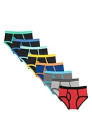 Andy & Evan Kids' 8-Pack Briefs Black/Blue Multicolored at Nordstrom,