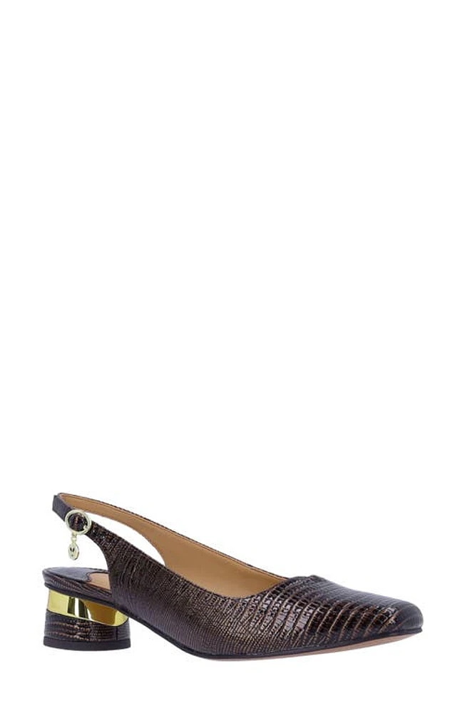 J. Reneé Taveta Slingback Pump Cognac at Nordstrom,