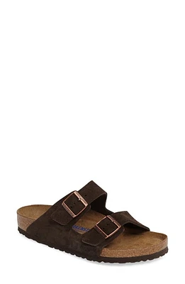 Birkenstock Arizona Soft Slide Sandal Mocha Suede at Nordstrom,