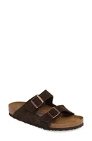 Birkenstock Arizona Soft Slide Sandal Mocha Suede at Nordstrom,