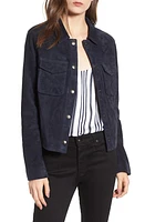 AG Ari Suede Trucker Jacket Dark Cove at Nordstrom,