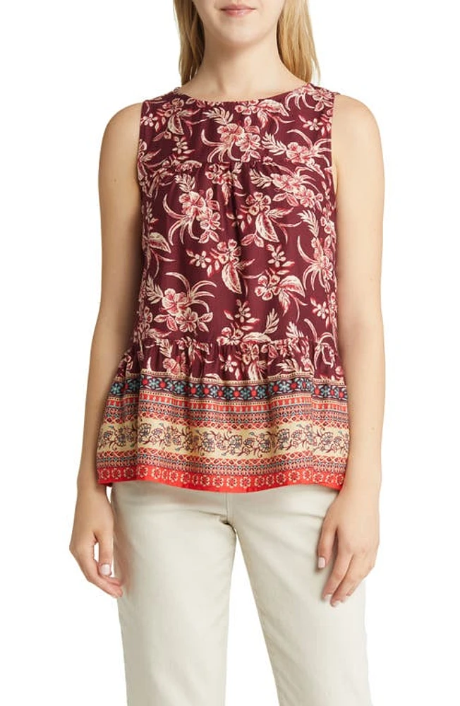 beachlunchlounge Kaylee Sleeveless Peplum Top at Nordstrom,