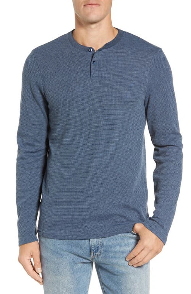 TravisMathew Travis Mathew The Lux Henley in Blue Nights/Dusk Blue at Nordstrom, Size Xx-Large