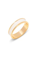 Brook and York Madison Enamel Ring in Gold/cream at Nordstrom