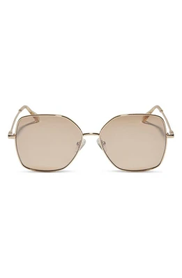 DIFF Iris 55mm Polarized Square Sunglasses in Honey Crystal Flash at Nordstrom