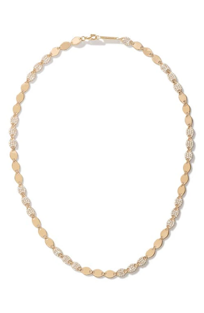 Lana Diamond & Nude Link Necklace in Yellow at Nordstrom